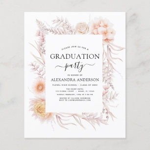 Prospectus 11,4 Cm X 14,2 Cm Budget 2023 Graduation Boho Chic Dusty Pink Desert