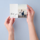 Prospectus 11,4 Cm X 14,2 Cm Budget 2 Photo Moderne Calligraphie Merci (main)