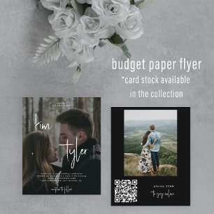 Prospectus 11,4 Cm X 14,2 Cm Budget 2 photos CODE QR script invitation de maria