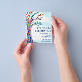 Prospectus 11,4 Cm X 14,2 Cm Budget 4 juillet Fête Invitation (main)