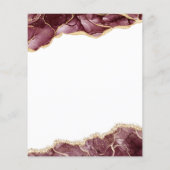 Prospectus 11,4 Cm X 14,2 Cm Budget Agate Bourgogne Gold Brunch & Bubbly (Dos)