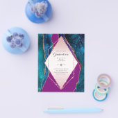 Prospectus 11,4 Cm X 14,2 Cm BUDGET Agate GRADUY Invitations Parties scintillan (Simple)