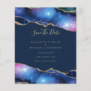 Prospectus 11,4 Cm X 14,2 Cm BUDGET AGATE Purple Gold Parties scintillant SAVE