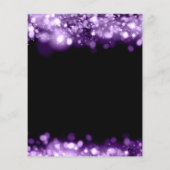 Prospectus 11,4 Cm X 14,2 Cm Budget Anniversaire Fête Élégante Lumière Violet (Dos)