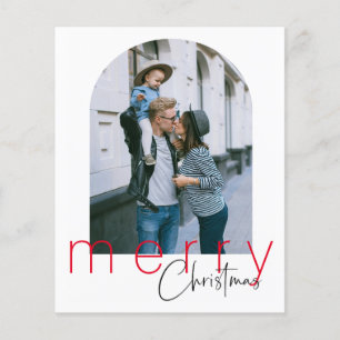 Prospectus 11,4 Cm X 14,2 Cm Budget Arch Joyeux Noël Carte de voeux