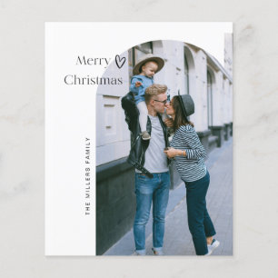 Prospectus 11,4 Cm X 14,2 Cm Budget Arch Joyeux Noël Carte de voeux