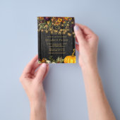 Prospectus 11,4 Cm X 14,2 Cm Budget autumn fall baby shower invitation (main)