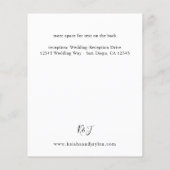 Prospectus 11,4 Cm X 14,2 Cm Budget Beige Fall Floral Détails (Dos)