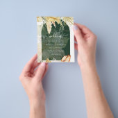 Prospectus 11,4 Cm X 14,2 Cm BUDGET Blé Pampas Mariage d'herbe (main)
