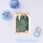 Prospectus 11,4 Cm X 14,2 Cm BUDGET Blé Pampas Mariage d'herbe (Simple)