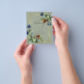Prospectus 11,4 Cm X 14,2 Cm BUDGET Blue Thistle Eucalyptus Mariage Wonderland (main)