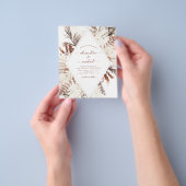 Prospectus 11,4 Cm X 14,2 Cm Budget Boho Terracotta Pampas Mariage (main)