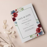 Prospectus 11,4 Cm X 14,2 Cm Budget Bourgogne Floral Aquarelle Enregistrer la d<br><div class="desc">Planifiez votre mariage parfait cet automne avec notre thème d'automne enregistrer les cartes de budget date. Avec un rose bordeaux, un bleu poussiéreux et une fleur rustique, cette carte peut être facilement customisée pour vos occasions spéciales comme une douche nuptiale, fête de fiançailles, fête d'anniversaire, anniversaires, réunions de famille et...</div>