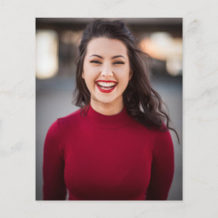 Prospectus 11,4 Cm X 14,2 Cm Budget Bourgogne & Pink Floral Fr Grad Party Photo