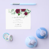 Prospectus 11,4 Cm X 14,2 Cm BUDGET Bourgogne Rose Eucalyptus Mariage (Simple)