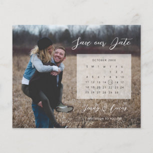 Prospectus 11,4 Cm X 14,2 Cm BUDGET Calendrier photo Enregistrer la date Invita