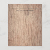 Prospectus 11,4 Cm X 14,2 Cm BUDGET Circulaire Papier BOHO Mariage Invite (Dos)