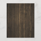 Prospectus 11,4 Cm X 14,2 Cm Budget Couple's Shower Rustic Wood Invitation (Dos)