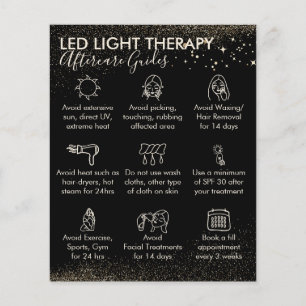 Prospectus 11,4 Cm X 14,2 Cm Budget de soins après thérapie par lumière LED Gol