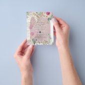 Prospectus 11,4 Cm X 14,2 Cm BUDGET Dusty Rose Pampas Grass Mariage (main)