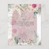 Prospectus 11,4 Cm X 14,2 Cm BUDGET Dusty Rose Pampas Grass Mariage (Dos)