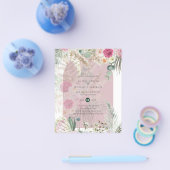 Prospectus 11,4 Cm X 14,2 Cm BUDGET Dusty Rose Pampas Grass Mariage (Simple)