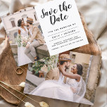 Prospectus 11,4 Cm X 14,2 Cm Budget Enregistrer la date Élégante photo minimali<br><div class="desc">Budget Moderne et Élégant minimaliste Photo Enregistrer la date Carte postale Mariage. La carte d'invitation à la date inclut une typographie de script à la main moderne avec un design chic et simple auquel vous pouvez ajouter votre photo de fiançailles customisé à.</div>