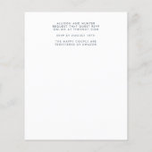 Prospectus 11,4 Cm X 14,2 Cm Budget Enregistrer la date | Flyer (Dos)