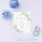 Prospectus 11,4 Cm X 14,2 Cm Budget Enregistrer la date | Flyer (Simple)