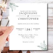 Prospectus 11,4 Cm X 14,2 Cm Budget Eucalyptus Calligraphie