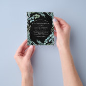 Prospectus 11,4 Cm X 14,2 Cm Budget Eucalyptus Mariage botanique de verdure (main)