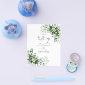 Prospectus 11,4 Cm X 14,2 Cm BUDGET Eucalyptus Mariage du feuillage vert (Simple)