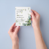 Prospectus 11,4 Cm X 14,2 Cm BUDGET Eucalyptus Mariage émeraude Feuille (main)