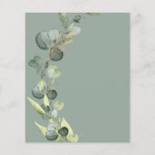 Prospectus 11,4 Cm X 14,2 Cm Budget Eucalyptus Mariage vert Sage (Dos)
