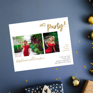 Prospectus 11,4 Cm X 14,2 Cm Budget Faisons la fête - Gold 2 Photo Graduation P