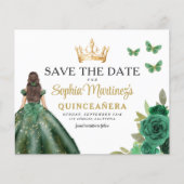 Prospectus 11,4 Cm X 14,2 Cm Budget Green Princesse Quinceañera Enregistrer la (Devant)
