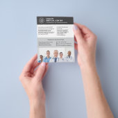 Prospectus 11,4 Cm X 14,2 Cm Budget Healthcare Clinic Doctor Logo QR Gray (main)