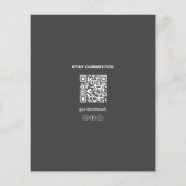 Prospectus 11,4 Cm X 14,2 Cm Budget Healthcare Clinic Doctor Logo QR Gray (Dos)