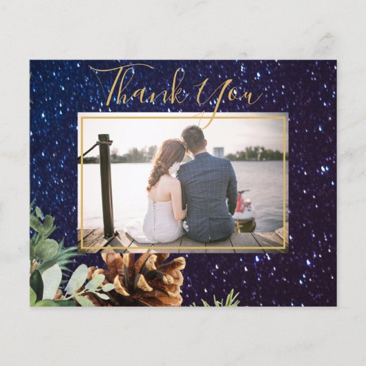 Prospectus 11,4 Cm X 14,2 Cm BUDGET Hiver Eucalyptus Pine Cônes Mariage (Devant)