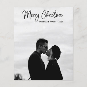 Prospectus 11,4 Cm X 14,2 Cm Budget Holiday Photo Card Modern Christmas