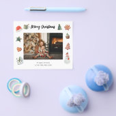 Prospectus 11,4 Cm X 14,2 Cm Budget Joyeux Noël Cookies & Traitements Photo (Simple)