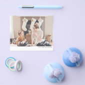 Prospectus 11,4 Cm X 14,2 Cm Budget Joyeux Noël écriture moderne photo (Simple)