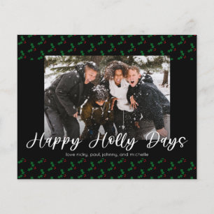 Prospectus 11,4 Cm X 14,2 Cm Budget Joyeux Noël Holly Days Photo drôle de Noël