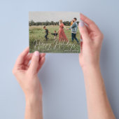 Prospectus 11,4 Cm X 14,2 Cm Budget Joyeux Noël Moderne Script Photo 2 Flyer (main)