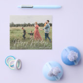 Prospectus 11,4 Cm X 14,2 Cm Budget Joyeux Noël Moderne Script Photo 2 Flyer (Simple)