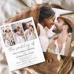 Prospectus 11,4 Cm X 14,2 Cm Budget La Photo Mariage Simple Minimaliste Blanc<br><div class="desc">Budget Le Mariage de Modern Elegant Four (4) Collage de photos et Faire-part de mariage minimaliste à grande date. Les cartes de Faire-part de mariage contiennent une typographie moderne qui sont élégantes,  simples et modernes à utiliser après que vous minimaliste simple célébration de mariage.</div>