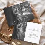 Prospectus 11,4 Cm X 14,2 Cm Budget Mariage Enregistrer la date Photo Minimalis<br><div class="desc">Budget Mariage Sauvegardez les Cartes de dates qui ont une photo sur le devant et le dos. Les cartes Save the Date Fall, Automne, Hiver, Printemps ou Été contiennent une typographie manuscrite moderne lettrée cursive qui sont élégantes, simples et modernes à utiliser après que vous minimaliste simple célébration de mariage....</div>