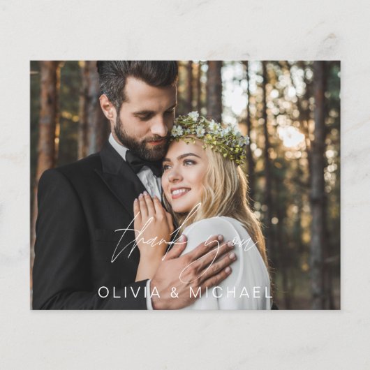 Prospectus 11,4 Cm X 14,2 Cm Budget Mariage Merci manuscrit (Devant)