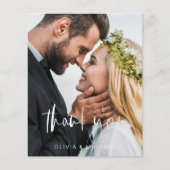 Prospectus 11,4 Cm X 14,2 Cm Budget Mariage Merci manuscrit 2 Photos (Devant)