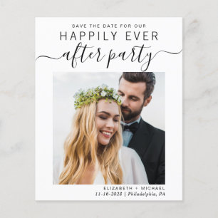 Prospectus 11,4 Cm X 14,2 Cm Budget Mariage Réception Photo Enregistrer La Date